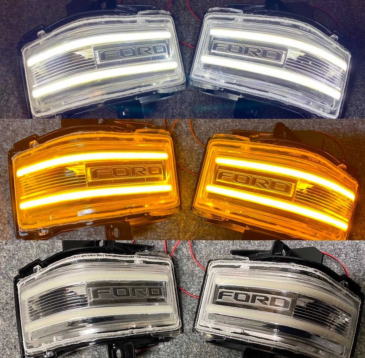 Custom Built OEM 17+ Superduty switch-back mirror lights