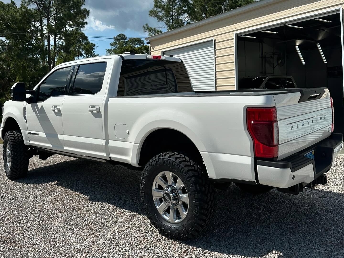 White F-350 Lifted #4